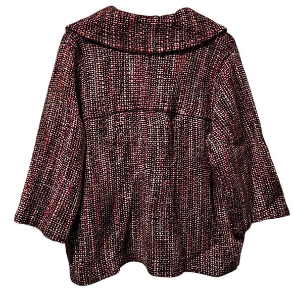 Textured Knit Pink Peacoat Size 2x - Picture 4 of 4